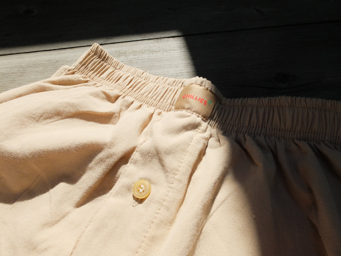 Boxer with pockets - Cream Beige