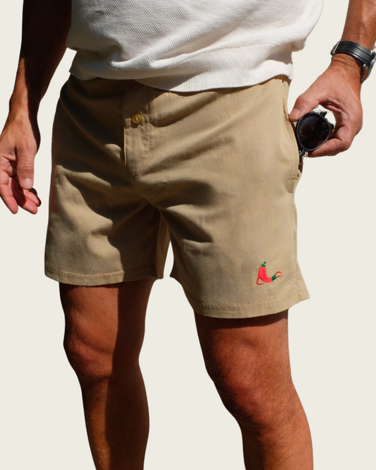 Boxer with pockets - Cream Beige